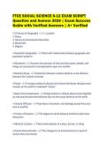 FTCE SOCIAL SCIENCE 6-12 EXAM SCRIPT&NewLine;Question and Answer 2026 &vert; Exam Success&NewLine;Guide with Verified Answers &vert; A&plus; Verified&NewLine;