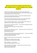 FAA General Oral Exam Questions with all Correct & 100&percnt; Verified Answers &vert;Actual Complete Exam &vert;Already Graded A&plus;