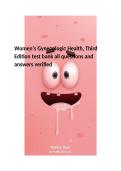 Test Bank Women&rsquo;s Gynecologic Health 3rd Edition All Questions and Answers Verified A&plus;