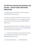 NC 302 Post Licensing Test Questions and &NewLine;Answers &ndash; North Carolina Real Estate &NewLine;Study Guide 