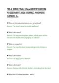 POUL 1010E EXAM 1 CERTIFICATION &NewLine;ASSESSMENT 2026 VERIFIED ANSWERS &NewLine;GRADED A&plus; 