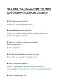 POUL 1010E EXAM 1 ACTUAL TEST PAPER 2026 &NewLine;QUESTIONS SOLUTIONS GRADED A&plus; 