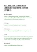 POUL 1010E EXAM 1 CERTIFICATION &NewLine;ASSESSMENT 2026 VERIFIED ANSWERS &NewLine;GRADED A&plus;