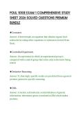 POUL 1010E EXAM 1 COMPREHENSIVE STUDY &NewLine;SHEET 2026 SOLVED QUESTIONS PREMIUM &NewLine;BUNDLE 