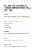 POUL 1010E EXAM 1 FINAL EXAM 2026 &NewLine;COMPLETE QUESTIONS ANSWERS PREMIUM &NewLine;STUDY GUIDE