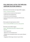 POUL 1010E EXAM 2 ACTUAL TEST PAPER 2026 &NewLine;QUESTIONS SOLUTIONS GRADED A&plus; 