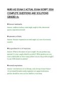 NURS 612 EXAM 2 ACTUAL EXAM SCRIPT 2026&NewLine;COMPLETE QUESTIONS AND SOLUTIONS&NewLine;GRADED A&plus;