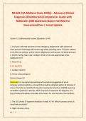 NR 603 CEA Midterm Exam &lpar;2026&rpar; - Advanced Clinical &NewLine;Diagnosis &lpar;Chamberlain&rpar; Complete A&plus; Guide with &NewLine;Rationales &lpar;300 Questions&rpar; Expert Verified For &NewLine;Guaranteed Pass &vert; Latest Update 