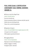 POUL 1010E EXAM 2 CERTIFICATION &NewLine;ASSESSMENT 2026 VERIFIED ANSWERS &NewLine;GRADED A&plus; 