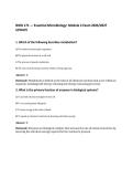 BIOD 171 &mdash; Essential Microbiology&colon; Module 2 Exam 2026&sol;2027&NewLine;UPDATE