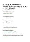 NURS 612 EXAM 2 COMPREHENSIVE&NewLine;EXAMINATION TEST 2026 SOLVED QUESTIONS&NewLine;ANSWERS GRADED A&plus;