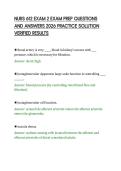 NURS 612 EXAM 2 EXAM PREP QUESTIONS&NewLine;AND ANSWERS 2026 PRACTICE SOLUTION&NewLine;VERIFIED RESULTS