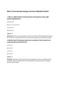 BIOD 171 Essential Microbiology Final Exam 2026&sol;2027 UPDATE