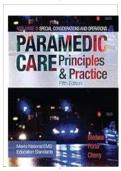 Test Bank for Paramedic Care&colon; Principles and Practice 5th Edition &lpar;Volume 3&rpar; &vert; Complete All Chapters Questions & Answers &lpar;2025 Update&rpar;