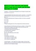 MATH 215 FINAL Question and Answer&NewLine;2026 &vert; Exam Success Guide and Revision&NewLine;Materials &vert; A&plus; Verified&NewLine;