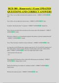 HCD 300 - Homework 1 Exam UPDATED &NewLine;QUESTIONS AND CORRECT ANSWERS