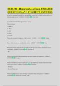 HCD 300 - Homework 3a Exam UPDATED &NewLine;QUESTIONS AND CORRECT ANSWERS