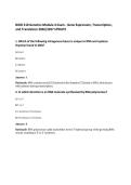 BIOD 210 Genetics Module 4 Exam - Gene Expression&comma; Transcription&comma;&NewLine;and Translation 2026&sol;2027 UPDATE