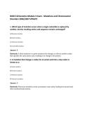 BIOD 210 Genetics Module 5 Exam - Mutations and Chromosomal&NewLine;Disorders 2026&sol;2027 UPDATE