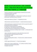 REHS EXAM Question and Answer&NewLine;2026 &vert; Updated Practice Questions&NewLine;and Solutions &vert; A&plus; Verified