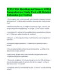 REHS EXAM Question and Answer 2026 &vert;&NewLine;Comprehensive Study Pack with Detailed&NewLine;Rationales &vert; A&plus; Verified