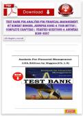 Test Bank for Analysis for Financial Management 13th Edition &vert; Robert C&period; Higgins&comma; Jennifer L&period; Koski & Todd Mitton &vert; Complete Test Bank All Chapters with Verified Questions & Answers 2026&ndash;2027