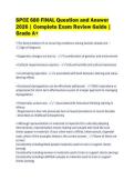 SPCE 680 FINAL Question and Answer&NewLine;2026 &vert; Complete Exam Review Guide &vert;&NewLine;Grade A&plus;