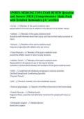 SPORTS MEDICINE EOPA EXAM REVIEW Question&NewLine;and Answer 2026 &vert; Comprehensive Study Pack&NewLine;with Detailed Rationales &vert; A&plus; Verified