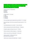 SPORTS MEDICINE EOPA EXAM REVIEW Question&NewLine;and Answer 2026 &vert; Exam Success Guide and&NewLine;Revision Materials &vert; A&plus; Verified