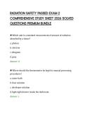 RADIATION SAFETY PASSED EXAM 2 &NewLine;COMPREHENSIVE STUDY SHEET 2026 SOLVED &NewLine;QUESTIONS PREMIUM BUNDLE 