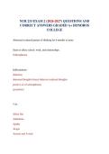 NUR 233 EXAM 2 &lpar;2026-2027&rpar; QUESTIONS AND CORRECT ANSWERS GRADED A&plus; HONDROS COLLEGE