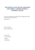 NUR 245 FINAL EXAM &lpar;2026-2027&rpar; QUESTIONS AND CORRECT ANSWERS GRADED A&plus; HONDROS COLLEGE