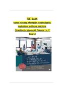 Human Resource Information Systems&colon; Basics&comma; Applications&comma; and Future Directions 5th Edition Test Bank &vert; HRIS Exam Questions and Answers &vert; Complete Study Guide