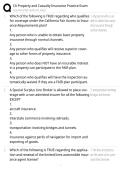 CA Property and Casualty Insurance Practice Exam