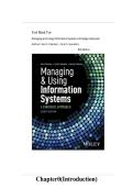 Managing and Using Information Systems Test Bank &vert; MIS Exam Questions and Answers &vert; Information Systems Study Guide