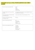 POPM&ast;4040 Final Exam ACTUAL UPDATED QUESTIONS AND CORRECT &NewLine;ANSWERS