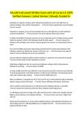 Aircraft Instrument Written Exam with all Correct & 100&percnt; Verified Answers &vert;Latest Version &vert;Already Graded A&plus;