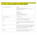 POPM 3240 - Measures of Frequency&sol;Screening&plus;Diagnostics&sol;Communication &NewLine;&plus; Trust ACTUAL UPDATED QUESTIONS AND CORRECT ANSWERS 