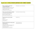 Practice Test 1 ACTUAL UPDATED QUESTIONS AND CORRECT ANSWERS 