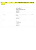Advanced Pham II&colon; Final Exam ACTUAL UPDATED QUESTIONS AND CORRECT &NewLine;ANSWERS 