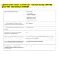 Captains Career Course - Common Core Final Exam ACTUAL UPDATED &NewLine;QUESTIONS AND CORRECT ANSWERS