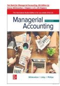 Test Bank for Managerial Accounting&comma; 5th Edition by Stacey Whitecotton &vert; ISBN-13 978-1265117894 &vert; Chapter 1-13 &vert; All Chapters 