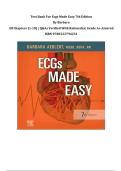 Test Bank For Ecgs Made Easy 7th Edition&NewLine;By Barbara &vert;All Chapters &lpar;1-10&rpar; &vert; Q&As Verified With Rationales&vert; Grade A&plus; Assured&NewLine;ISBN 9780323794251&NewLine;
