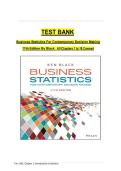 Business Statistics for Contemporary Decision Making 7th Edition Test Bank &vert; Complete Questions and Answers &vert; Statistics Exam Prep Guide