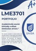 LME3701 ASSIGNMENT 3 PORTFOLIO SEMESTER 1 2026 &ast;COMPLETE ANSWERS&ast; DUE DATE 2 JUNE 2026 &lpar;BEST ANSWERS FOR THIS ASSIGNMENT&rpar;