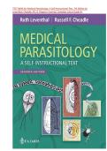 TEST BANK for Medical Parasitology&colon; A Self-Instructional Text&comma; 7th Edition by Leventhal&semi; Cheadle&comma;&vert; ISBN-13 978-0803675797 &vert; All 11 Chapters Covered&comma; Verified Latest Edition