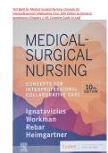 Medical-Surgical Nursing&colon; Concepts for Interprofessional Collaborative Care &ndash; 10th Edition by Donna D&period; Ignatavicius &vert;ISBN-13 978-0323612425 &vert;  Complete Test Bank with Practice Questions and Answers &vert; All Chapters 1&ndash;69 &vert; LATEST 