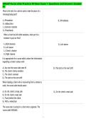 NNAAP Nurse Aide Practice Written Exam 1 Questions and Answers Graded&NewLine;A&plus;