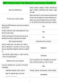 QMA Practice Exam Test Questions and Answers Graded A&plus;
