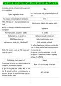 MED AIDE TEST QUESTIONS WITH ANSWERS GRADED A&plus;